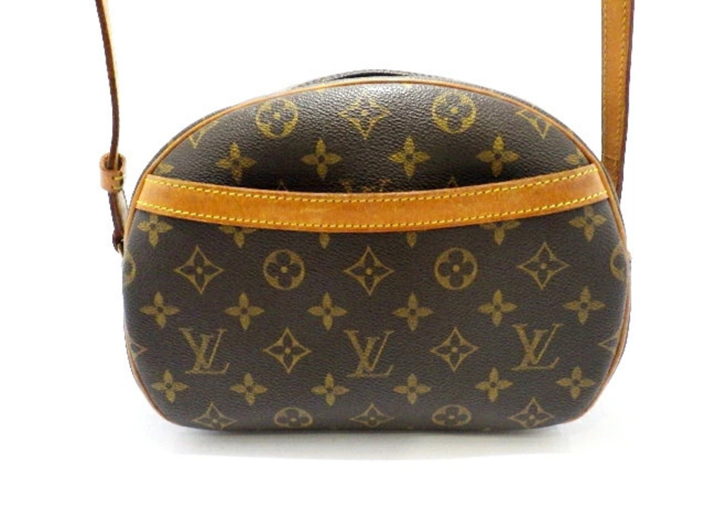 Louis Vuitton Blois Monogram Shoulder Bag Brown